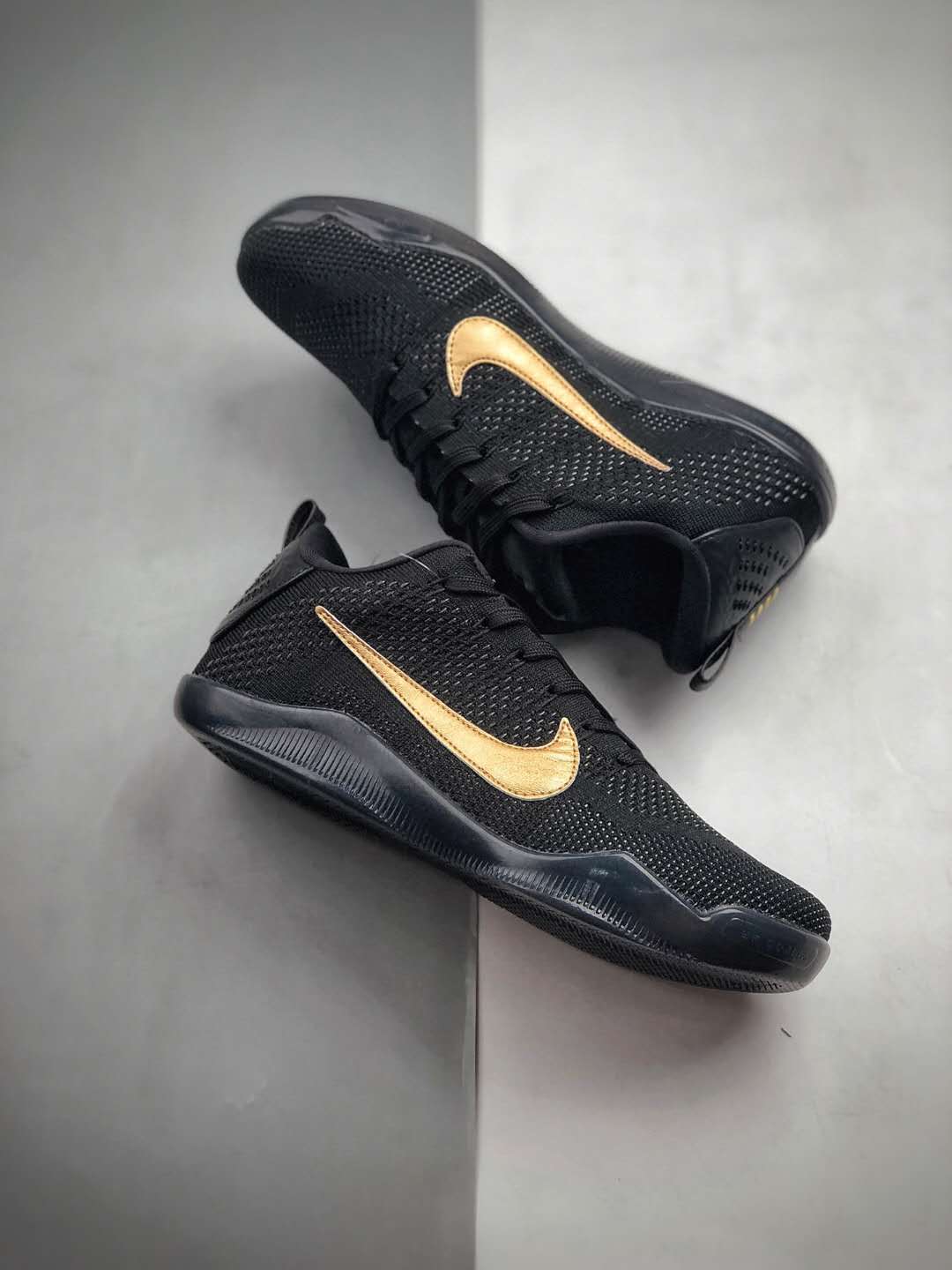 Nike Kobe XI 11 Elite Low FTB Fade To Black Mamba Day Basketball Shoes - Men’s 869459 001