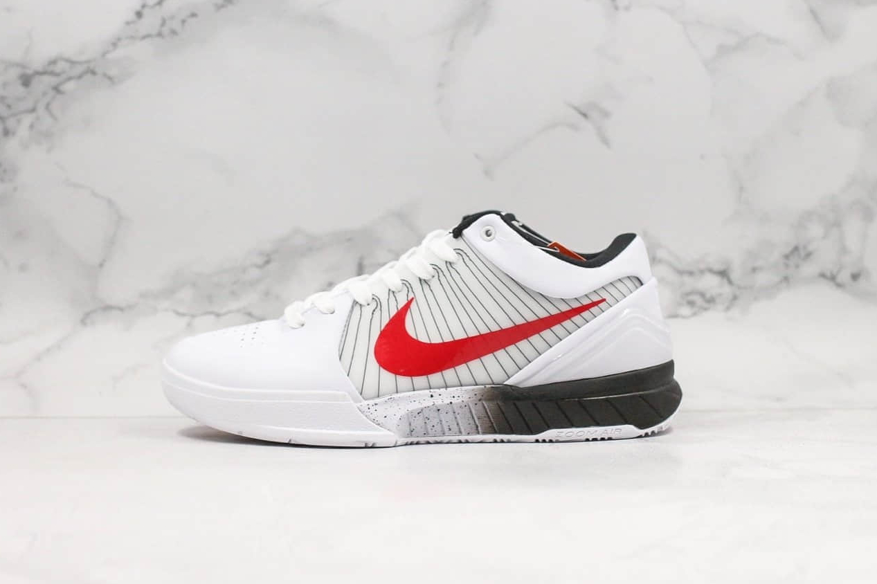 Nike Zoom Kobe 4 Protro Undefeated PE White Red Black AV6339-106 - Limited Edition Basketball Sneakers