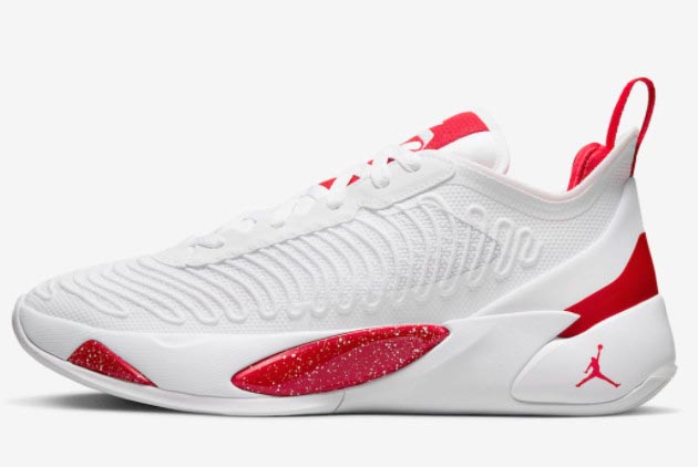 Jordan Luka 1 'Fire Red' White/White-Fire Red DQ7689-116 - Iconic Style with a Fiery Twist
