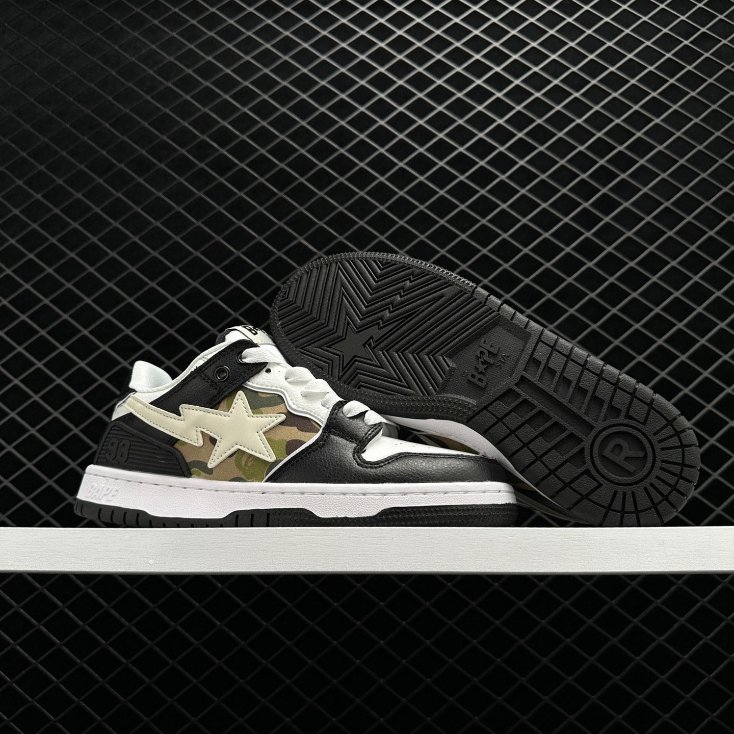 A Bathing Ape Bape SK8 Sta Black Sneakers - Limited Edition
