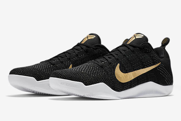Nike Kobe 11 Elite 'GCR' Black/Metallic Gold 885869-070 - Sleek & Stylish Basketball Shoes
