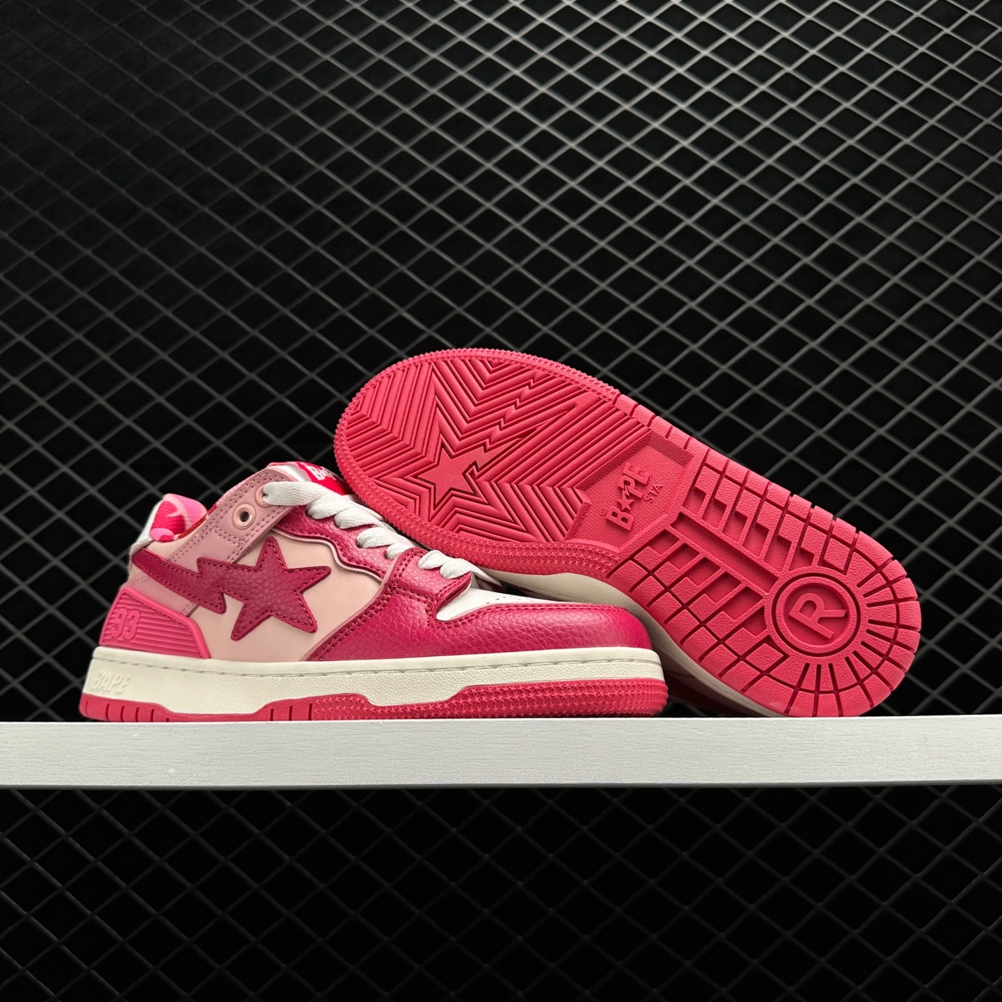 A BATHING APE Bape Sk8 Sta Pink Shoes - Limited Edition Streetwear