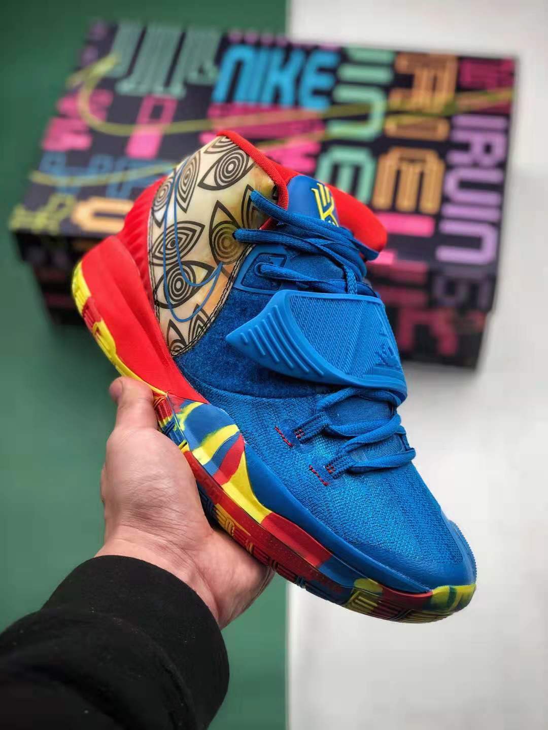 Nike Kyrie 6 Pre Heat Guangzhou Multicolor CQ7634-409 - Unique Design and Superior Performance at Your Feet