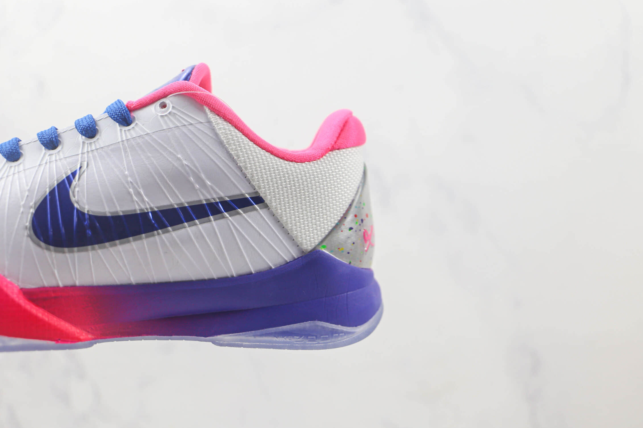 Nike Zoom Kobe V 5 Protro Kay Yow Big Stage Champ White Pink Basketball Shoes
