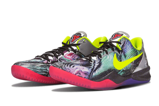 Nike Kobe 8 System Prelude Multi-Color/Volt-Chrome 639655-900 - Premium Basketball Shoes for Sale