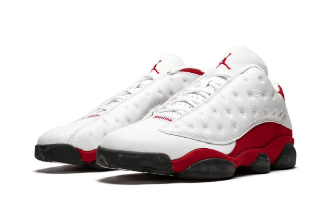 Air Jordan 13 Low 'Cherry' White/Metallic Silver-Varsity Red-Black 310810-105 - Authentic Sneakers for Sale Air Jordan 13 Low 'Cherry' White/Metallic Silver-Varsity Red-Black 310810-105 - Authentic Sneakers for Sale