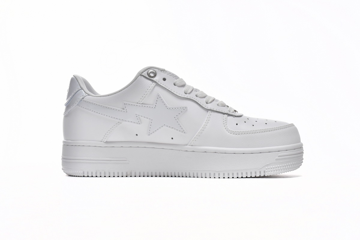 A Bathing Ape Bape Sta Low White 1H70-191-006: Classic Style for Sneakerheads