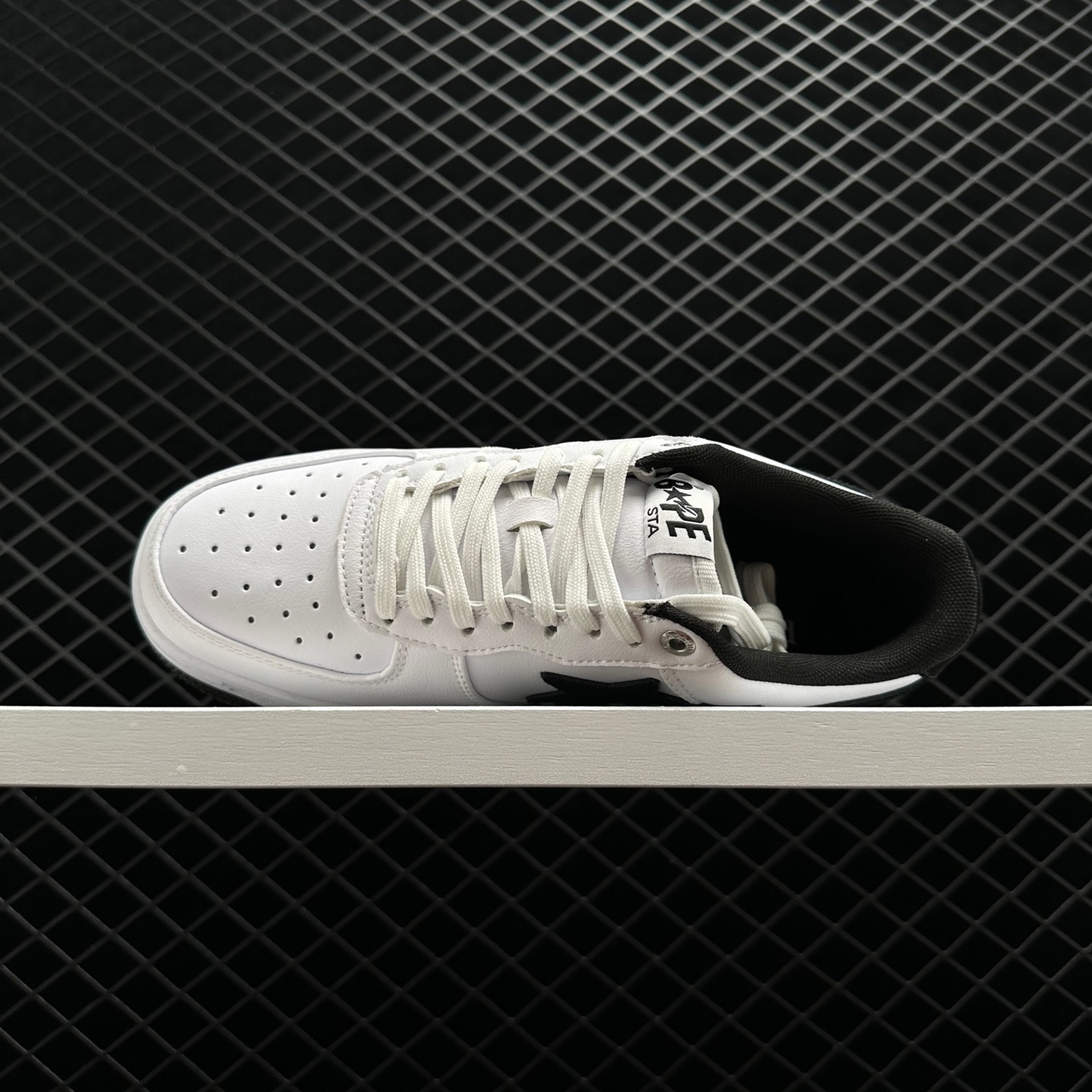 A Bathing Ape Bape Sta JJJJound White Navy - Premium Sneakers