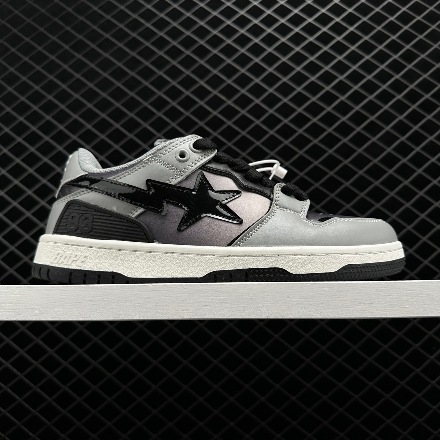A Bathing Ape Bape SK8 Sta Grey Gradation: Trendy Sneakers for the Fashion-forward