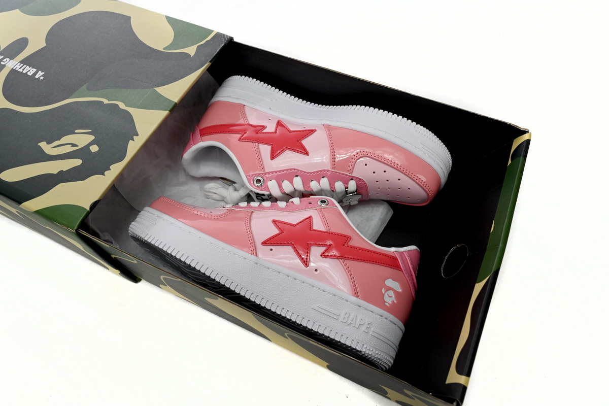 A Bathing Ape Bape Sta Low M1 'Camo Combo Pink' Sneakers - Limited Edition