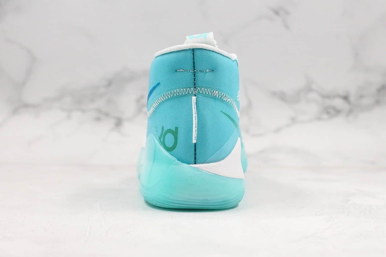 Nike Zoom KD 12 EP A Lizard White Blue Basketball Shoes AR4230-404 Nike Zoom KD 12 EP A Lizard White Blue Basketball Shoes AR4230-404