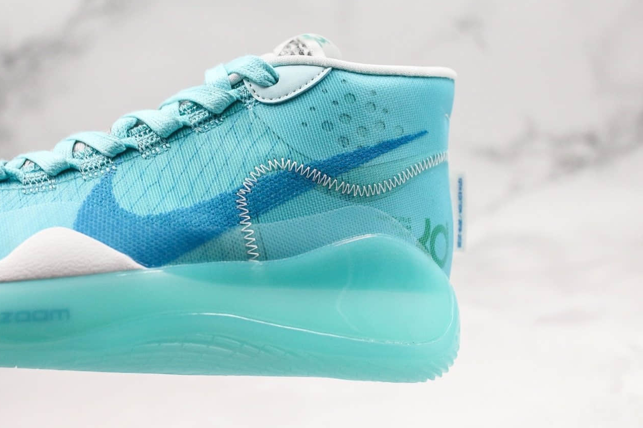 Nike Zoom KD 12 EP A Lizard White Blue Basketball Shoes AR4230-404 Nike Zoom KD 12 EP A Lizard White Blue Basketball Shoes AR4230-404