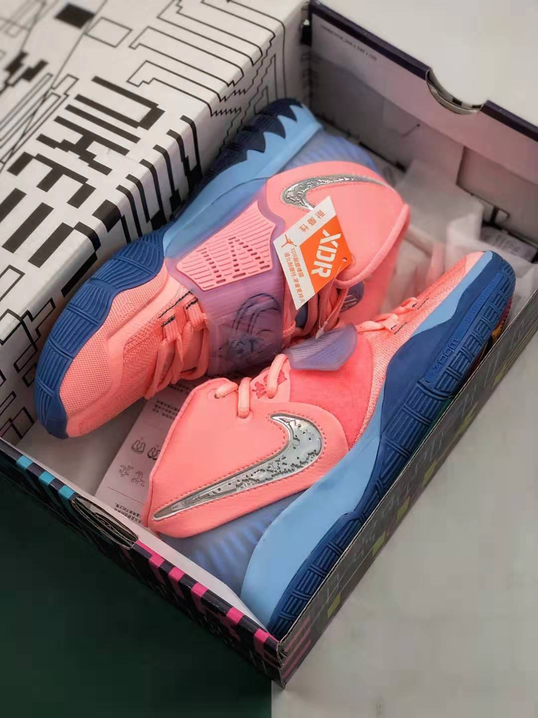 Concepts x Nike Kyrie 6 Khepri Pink Tint Guava Ice CU8879-600 - Unique Collaboration For Basketball Enthusiasts