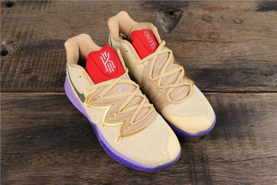 Concepts x Nike Zoom Kyrie 5 EP Ikhet Purple Gold Red Multi-Color CL9961-900 - Exclusive Collaboration with Unique Colorway
