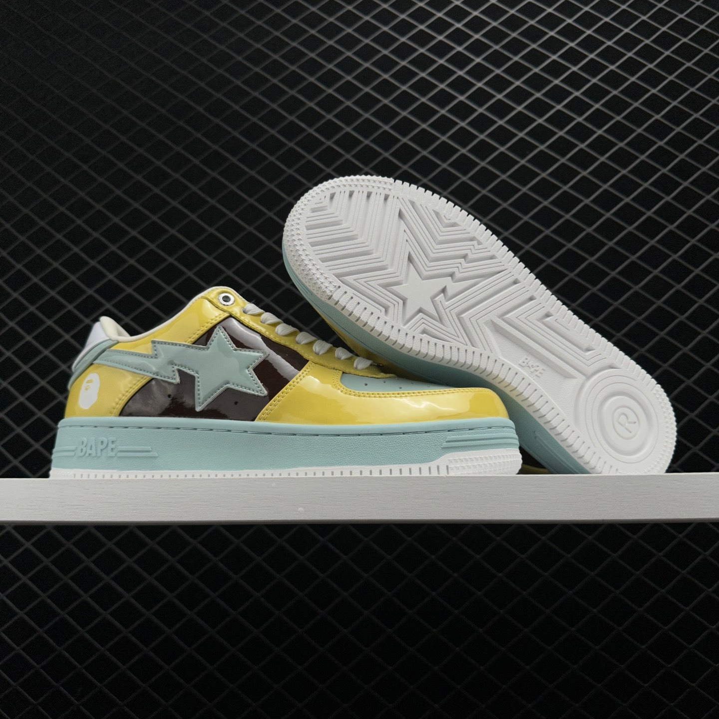 A BATHING APE Bape Sta 'Yellow Green' 1I80-191-006-YELLOW - Limited Edition Sneakers