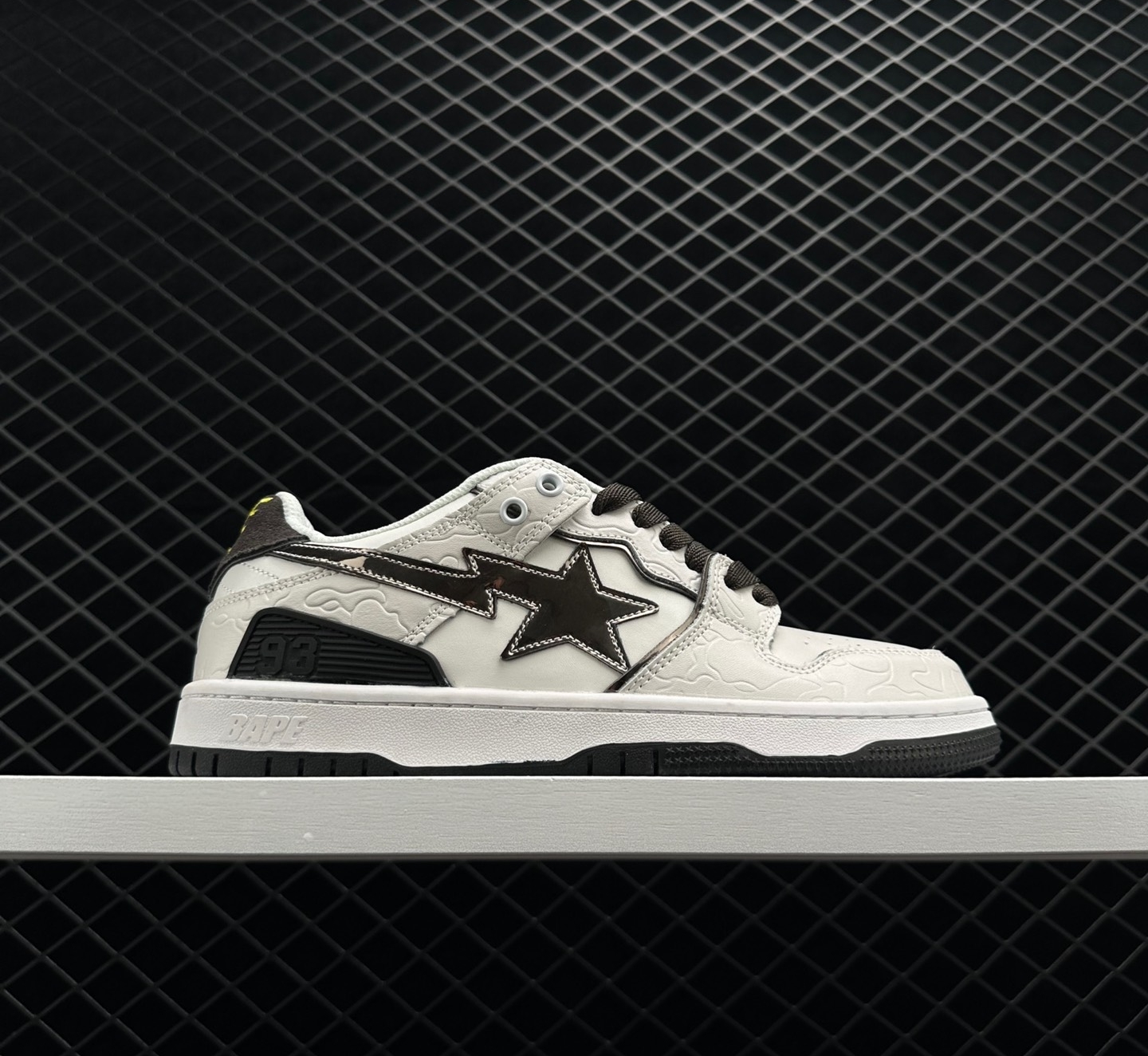 A Bathing Ape Bape SK8 Sta White Silver - Premium Sneaker for Style Enthusiasts