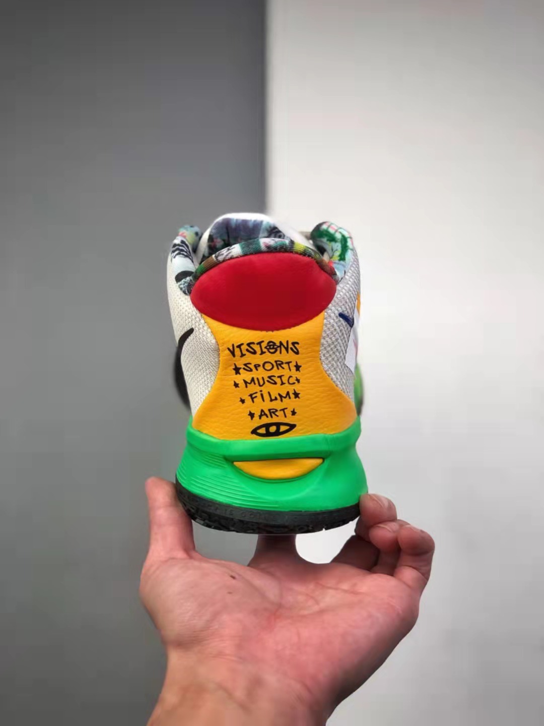 Nike Zoom Kyrie 7 Visions: Light Bone/White/Light Green/Game Sapphire DC9121-001 Nike Zoom Kyrie 7 Visions: Light Bone/White/Light Green/Game Sapphire DC9121-001