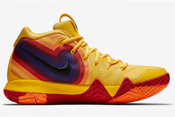 Nike Kyrie 4 Yellow Multicolor Basketball Shoes - 943807-700