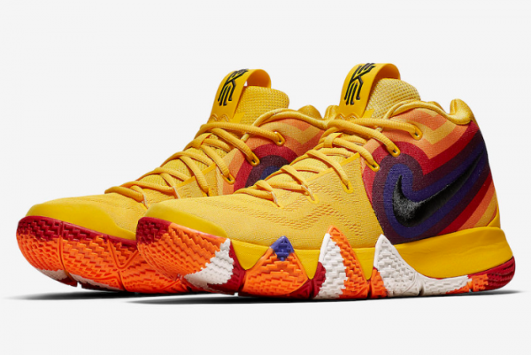 Nike Kyrie 4 Yellow Multicolor Basketball Shoes - 943807-700