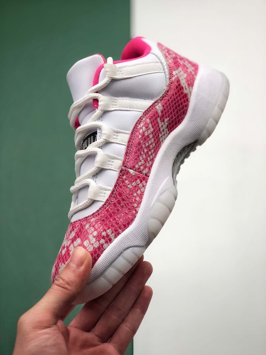 Air Jordan 11 Retro Low Pink Snakeskin - AH7860-106 | Stylish Sneakers