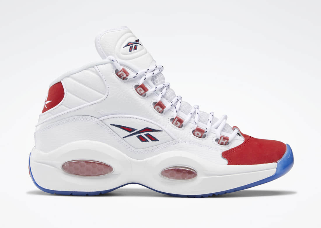 Reebok Question Mid OG 'Red Toe' 2020 FY1018 - Classic Red & White Sneakers