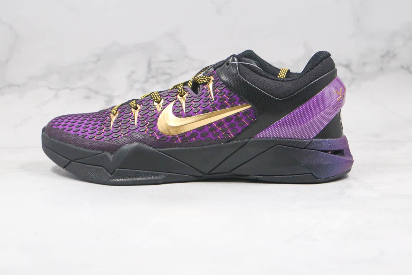 Nike Zoom Kobe 7 VII Black Purple Gold Basketball Shoes 511371-005 - Buy Online at Competitive Prices