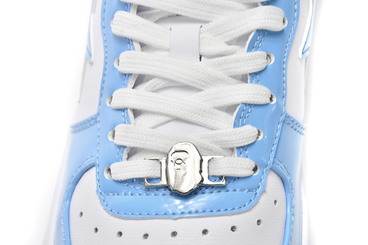 A Bathing Ape Bape Sta Low White Blue 1M70-191-001: Iconic Streetwear Sneakers for the Modern Fashion Enthusiast