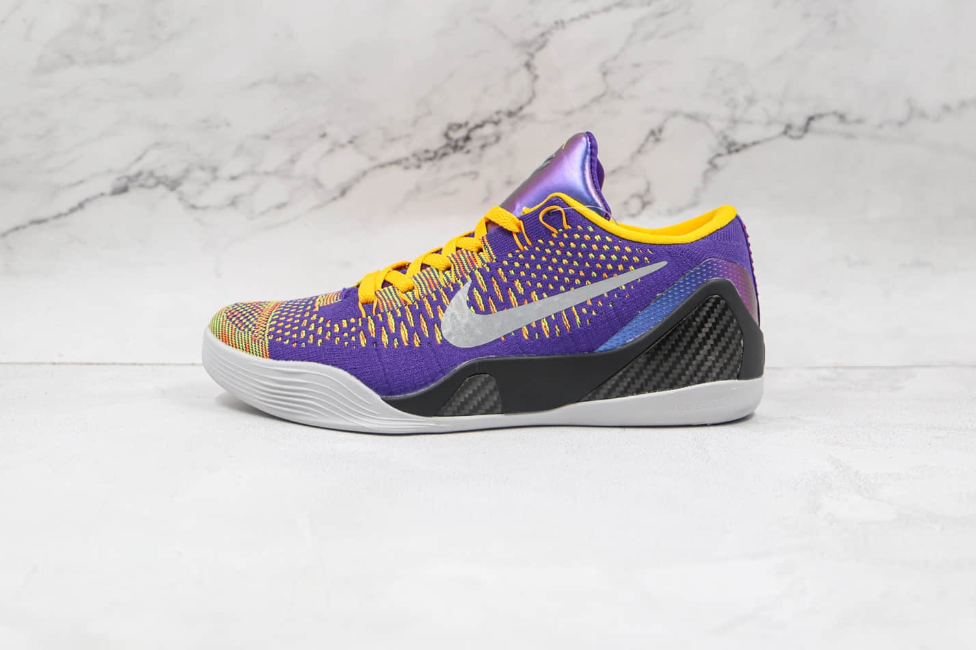 Nike Zoom Kobe 9 IX Purple Yellow Black 630487-500 - Stylish and Dynamic Performance Basketball Shoes