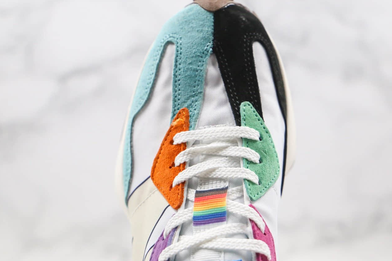 New Balance 327 'Pride Collection' White Multi-Color MS327PRD - Bold and Colorful Statement Footwear