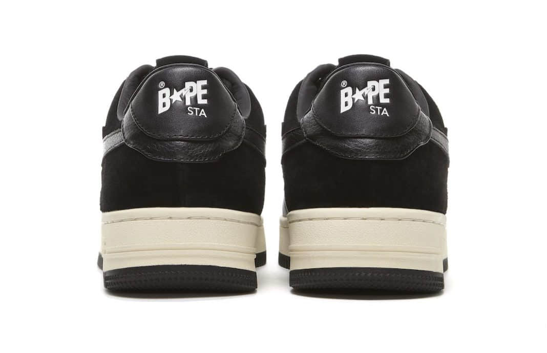 A Bathing Ape Bape Sta Low Suede Heel Black 001FWG701042X BLK - Stylish and Versatile Footwear for Every Occasion