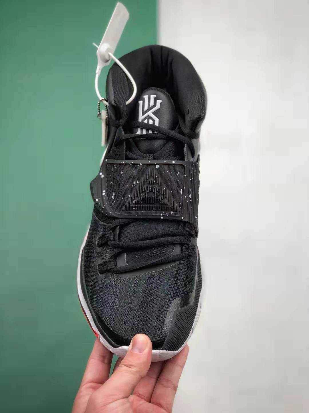 Nike Kyrie 6 EP Black White Orange BQ4631 001 - Premium Performance Basketball Sneakers