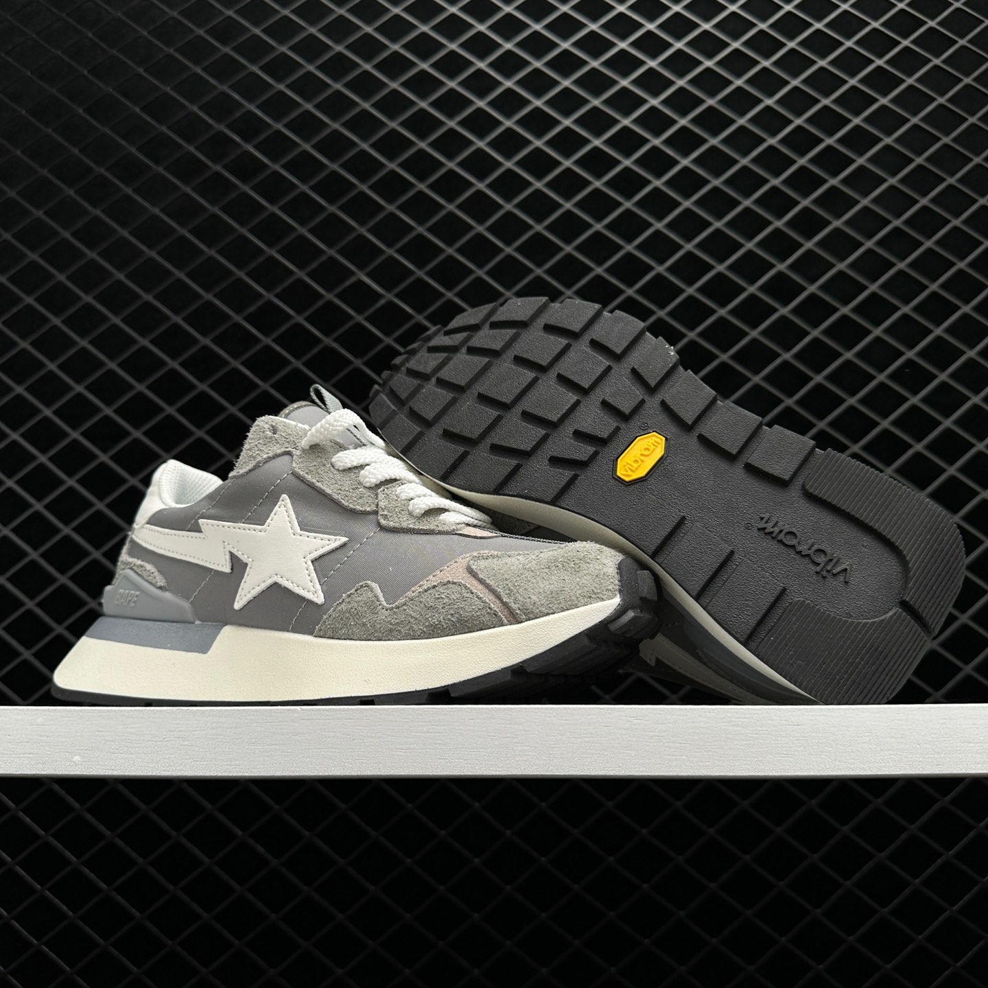 A Bathing Ape Roadsta Express Grey - Stylish and Comfortable Sneakers