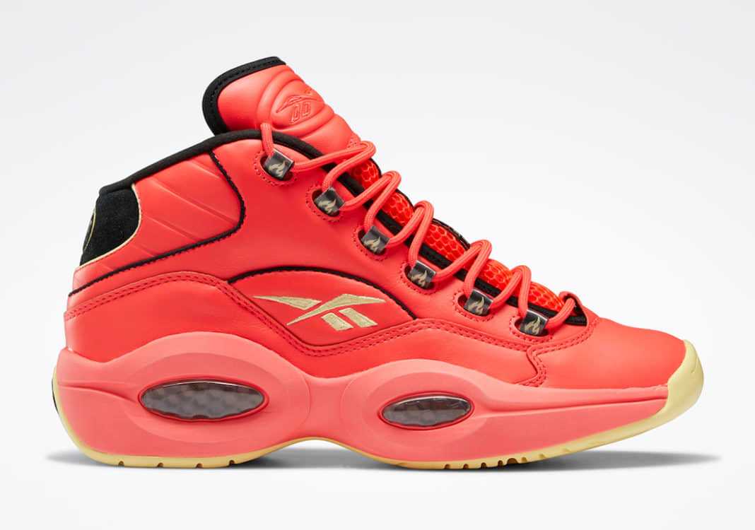 Reebok Hot Ones x Question Mid 'The Last Dab' GV7093 - Spicy Sneaker Collaboration