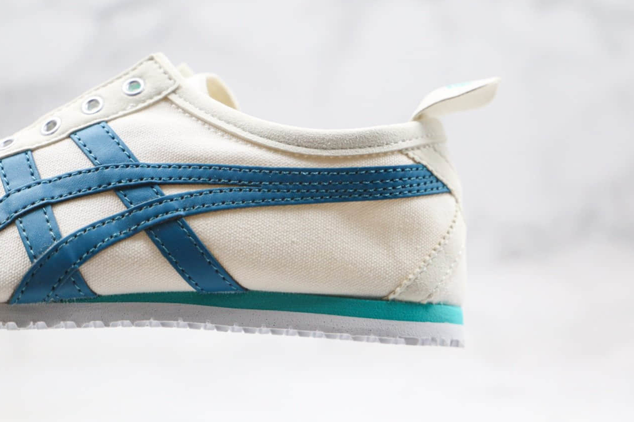 Onitsuka Tiger Mexico 66 D3K5N-0146: Classic Unisex Sneakers in White/Blue
