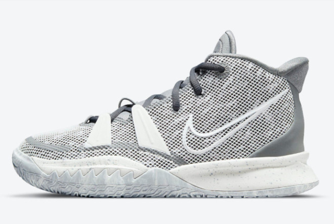 Nike Kyrie 7 GS 'Chip' Light Smoke Grey/S. Grey DB5624-011 Nike Kyrie 7 GS 'Chip' Light Smoke Grey/S. Grey DB5624-011