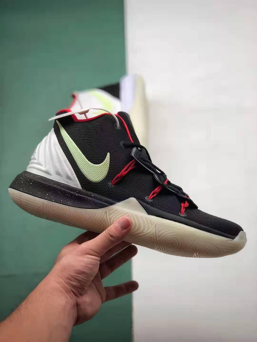 Nike Kyrie 5 Uncle Drew Black White Red - AV7917 991 | Premium Basketball Shoes