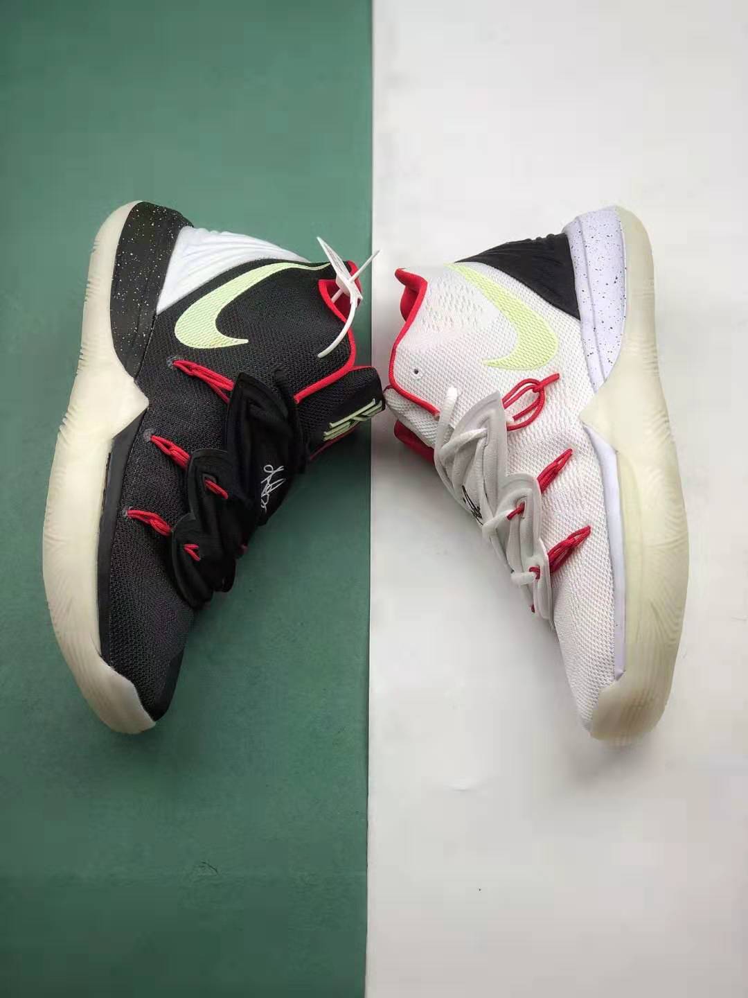 Nike Kyrie 5 Uncle Drew Black White Red - AV7917 991 | Premium Basketball Shoes