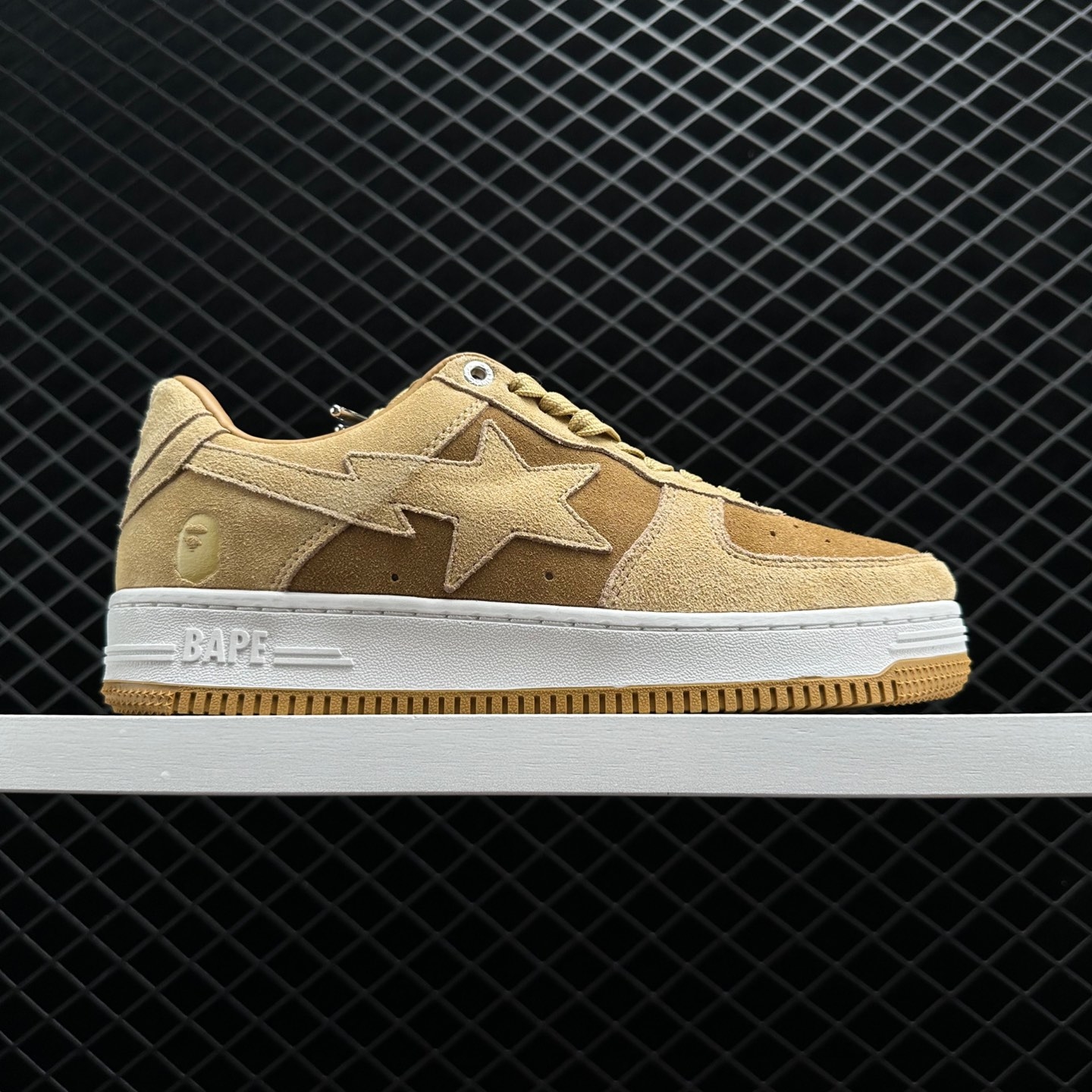 A Bathing Ape Bape Sta Beige Suede - Premium Sneakers for Style Enthusiasts