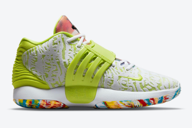 Nike KD 14 White/Lime Green-Multi-Color CZ0170-101 | Shop Online Now