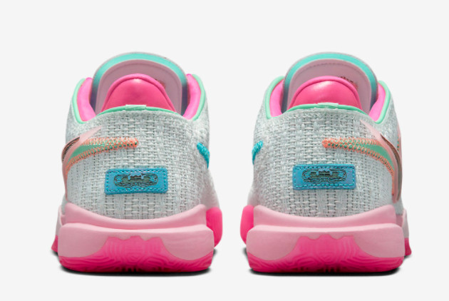Nike LeBron 20 'Barely Green' Sneakers - Multicolor & Soft Pink | DJ5423-300